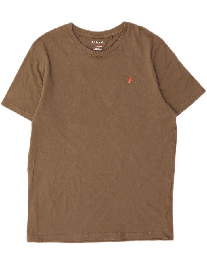 Мужская футболка Farah Top Medium Khaki Cotton