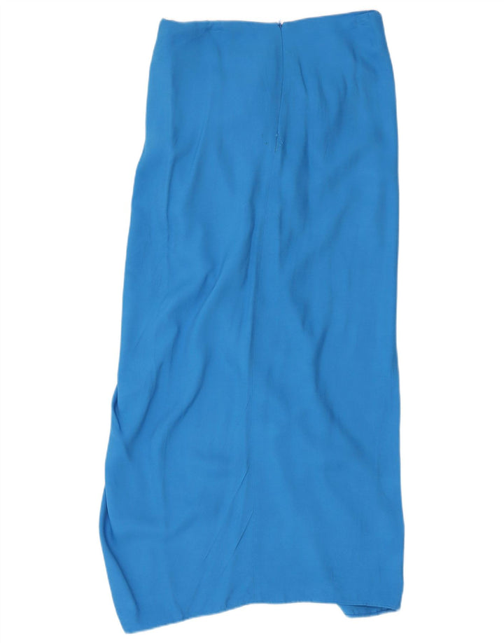 Женская прямая юбка миди Zara Medium W30 синяя
