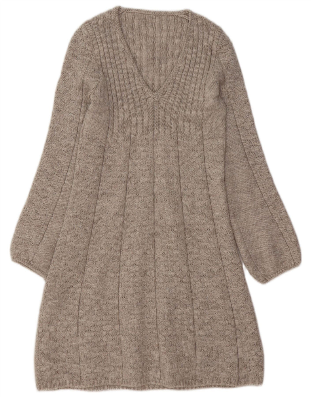 Женский джемпер VINTAGE UK 10, маленький размер, бежевый акрил