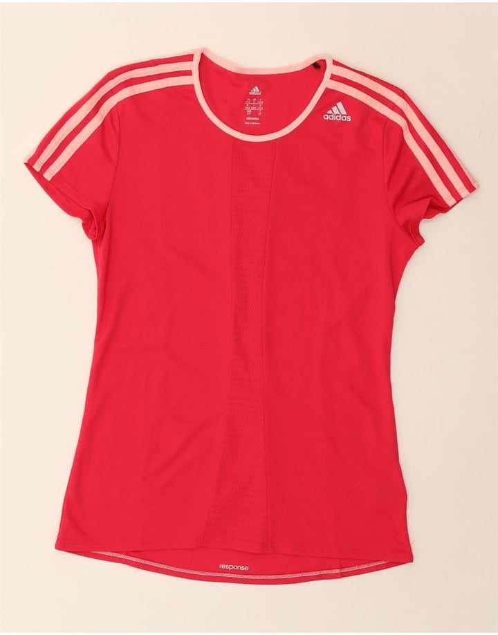 Женская футболка Adidas Climalite Top UK 8/10, маленький розовый полиэстер