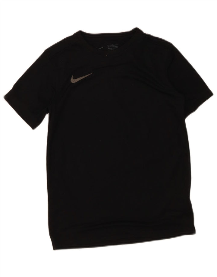 NIKE Boys T-Shirt Top 10-11 Years Medium Black Polyester