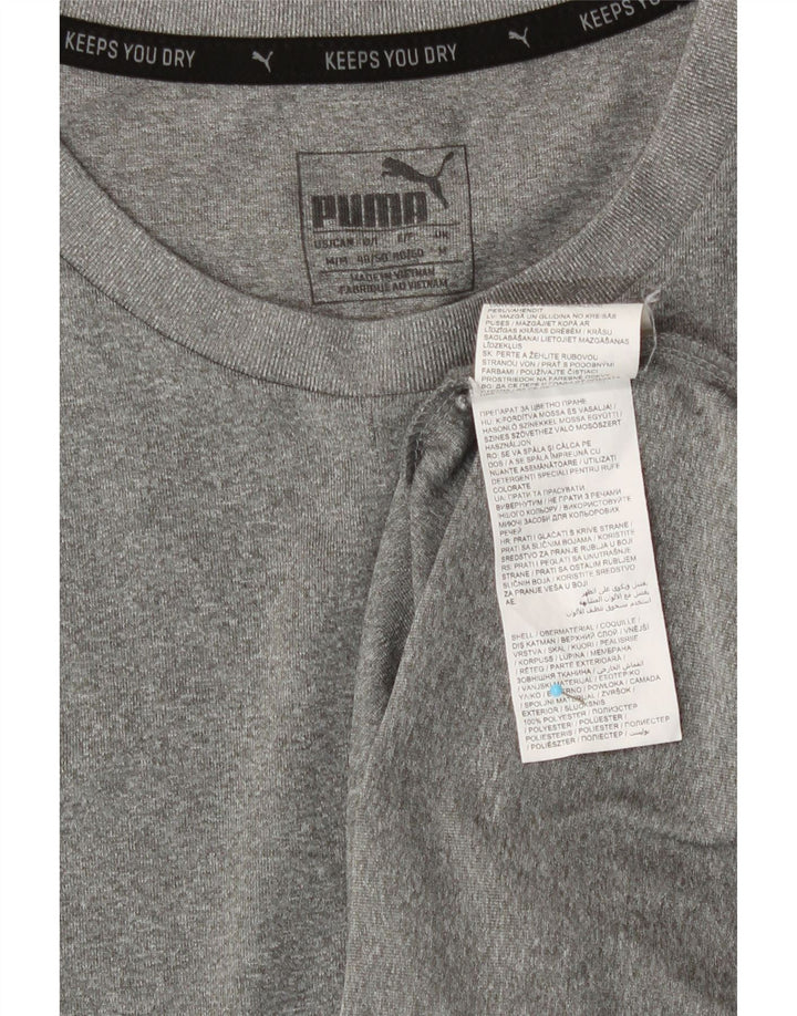 Мужские кроссовки Puma из полиэстера среднего серого цвета