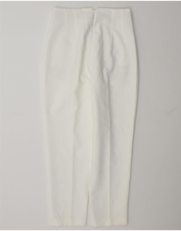 Женские зауженные костюмные брюки Zara Medium W28 L27, белый полиэстер