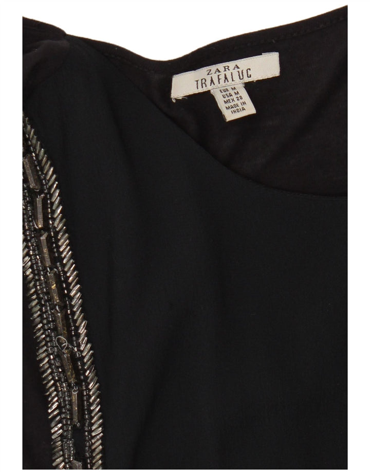 Женская блузка без рукавов Zara UK 12, средний черный