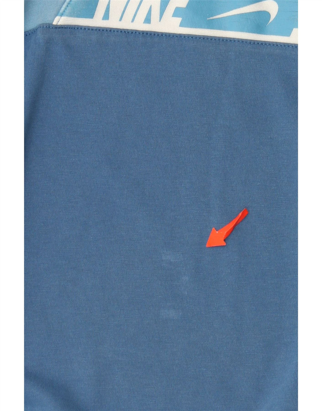 Мужская футболка с рисунком Nike, хлопковый топ среднего синего цвета