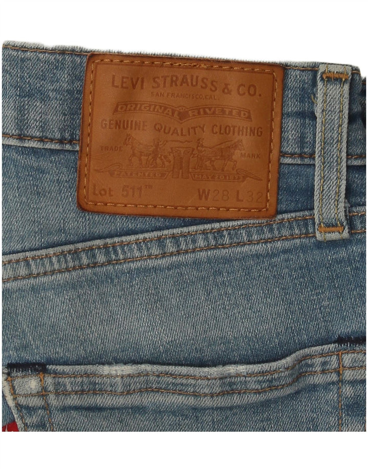 Мужские джинсы Levi's Slim 511 W28 L28 синие