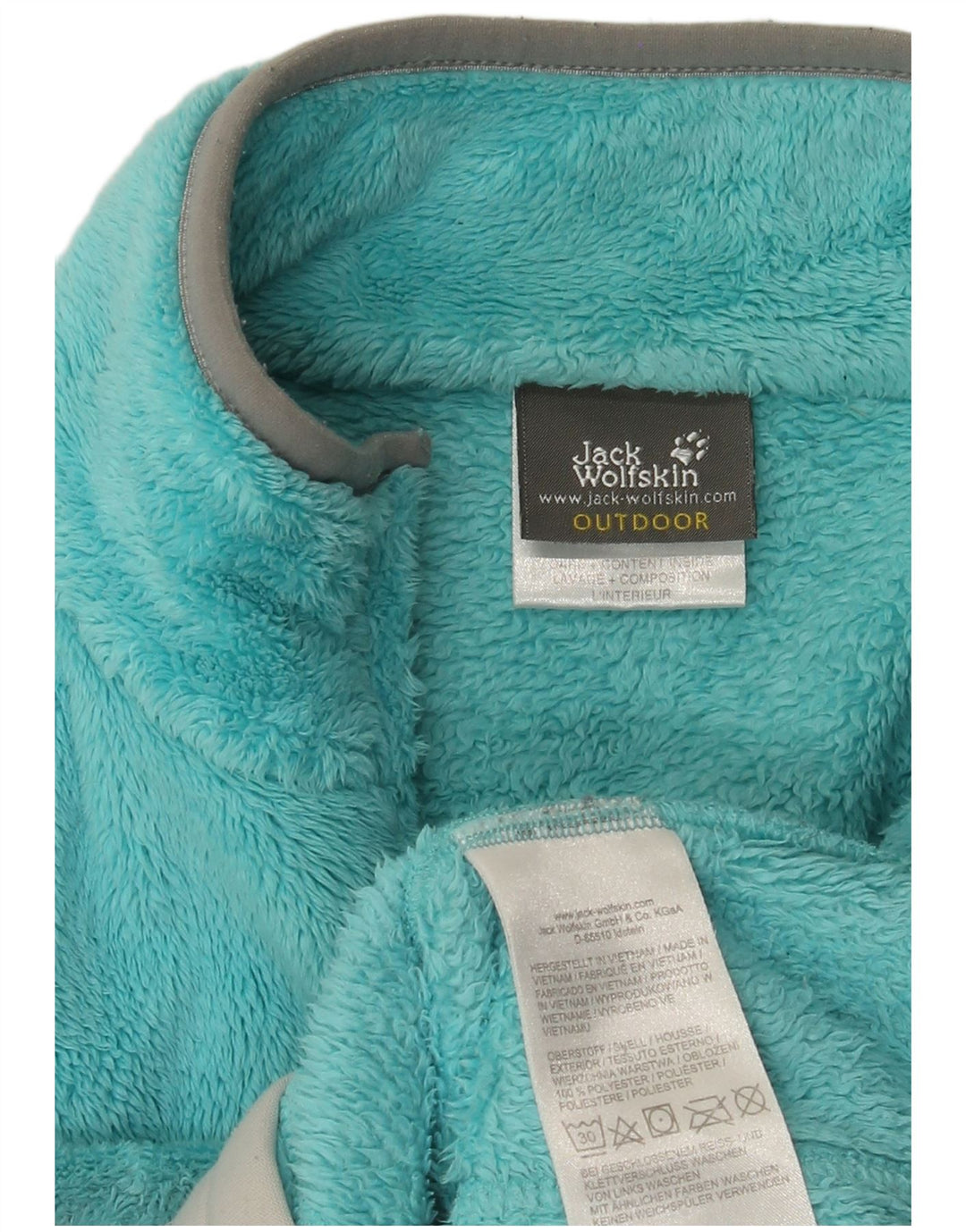 Женская флисовая куртка Jack Wolfskin UK 14, средний синий полиэстер