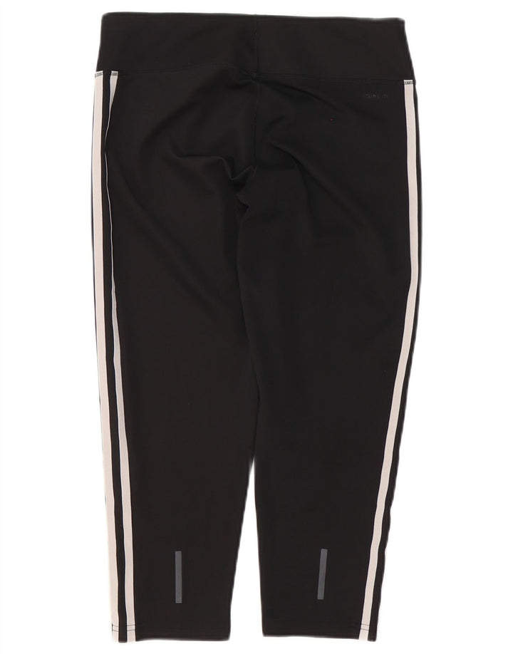 Женские леггинсы-капри Adidas Climalite UK 12/14, средние, черные