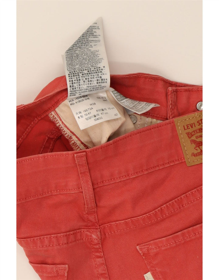 LEVI'S Womens Skinny Jeans W28 L27 Red Cotton Vintage Levi's and Second-Hand Levi's from Messina Hembry 