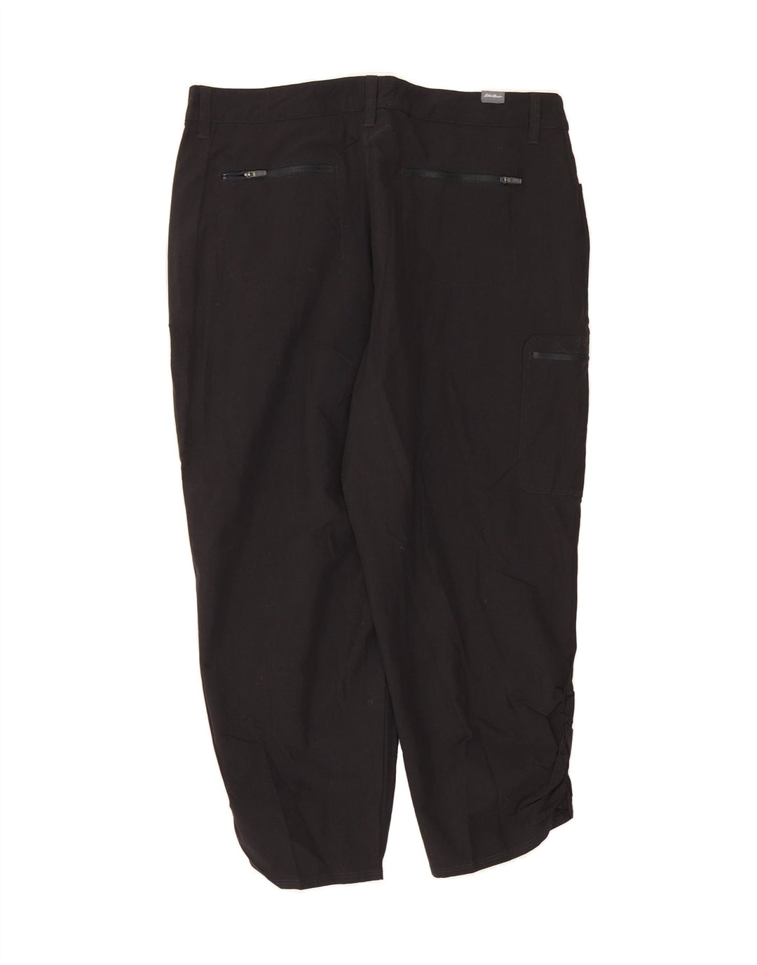 EDDIE BAUER Womens Straight Capri Trousers  Medium W30 L22 Black Nylon Vintage Eddie Bauer and Second-Hand Eddie Bauer from Messina Hembry 