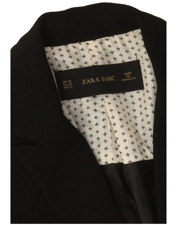Женский пиджак на 1 пуговице Zara UK 6 XS, черный