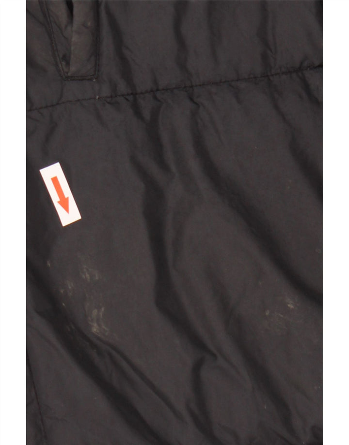 Женское стеганое пальто Sergio Tacchini UK 14, средний черный нейлон