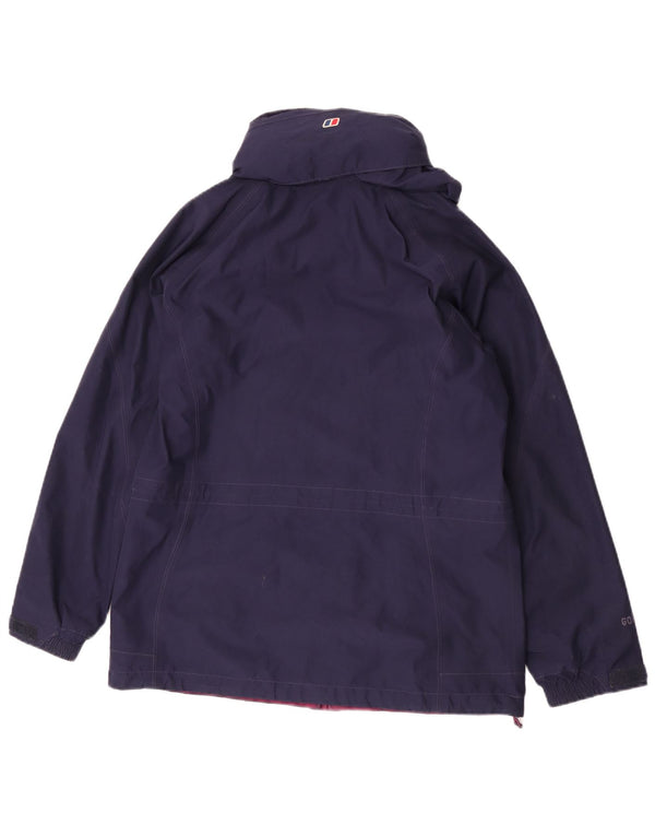 Женская дождевик с капюшоном Berghaus UK 12, средний темно-синий, полиэстер