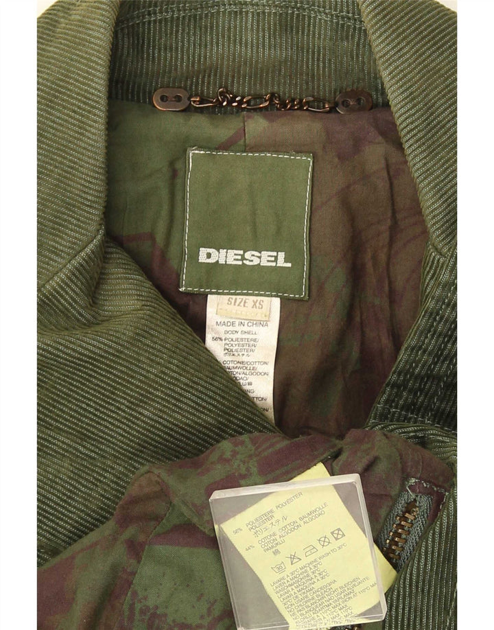 Женский двубортный пиджак Diesel UK 6 XS Зеленый полиэстер