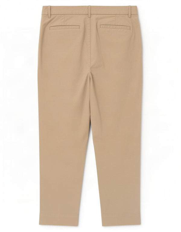 Женские укороченные брюки-чиносы Marks & Spencer UK 20 2XL W38 L26 Бежевый хлопок