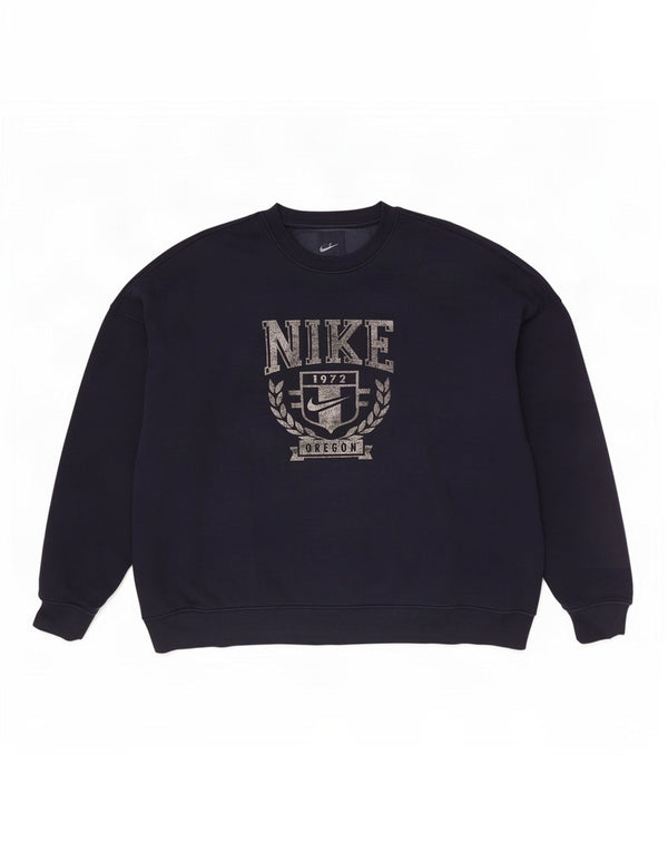 Nike Mens Oregon Graphic Loose Fit Sweatshirt Jumper Medium Navy Blue