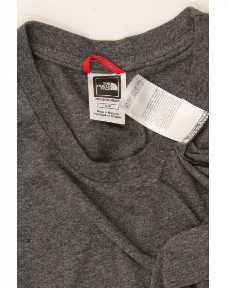 Мужская футболка The North Face, маленький серый хлопковый топ