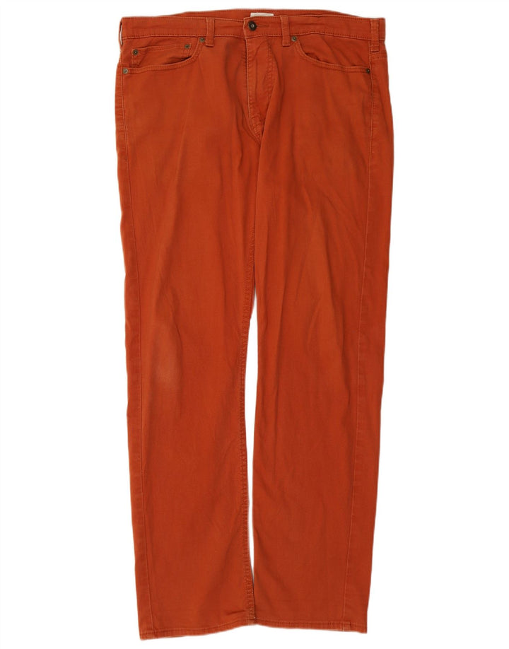 DOCKERS Мужские прямые повседневные брюки W32 L32 Бордовые хлопковые