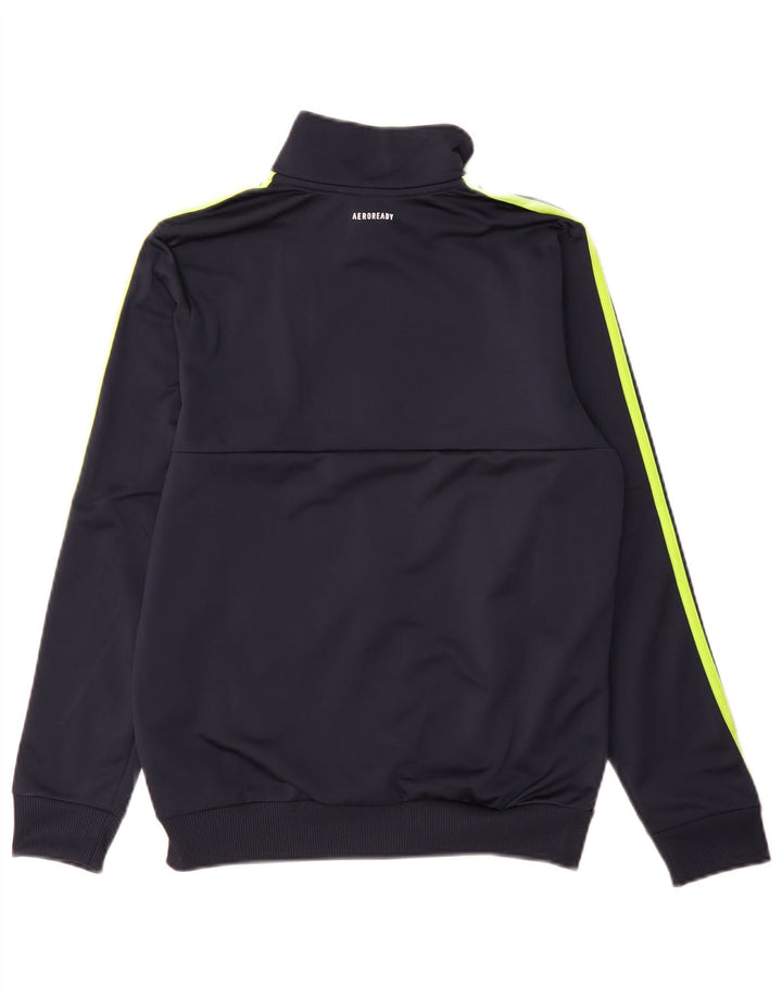 Спортивный костюм Adidas Aeroready для мальчиков, верхняя куртка 13–14 лет, темно-синий полиэстер