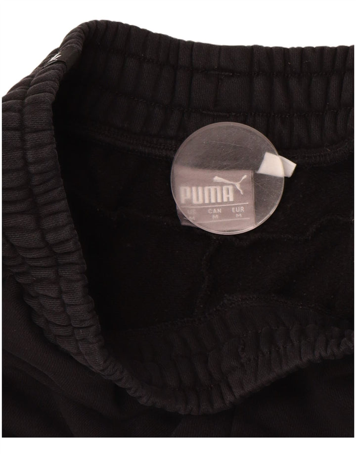 Мужские спортивные брюки PUMA с графическим принтом, джоггеры, средние черные