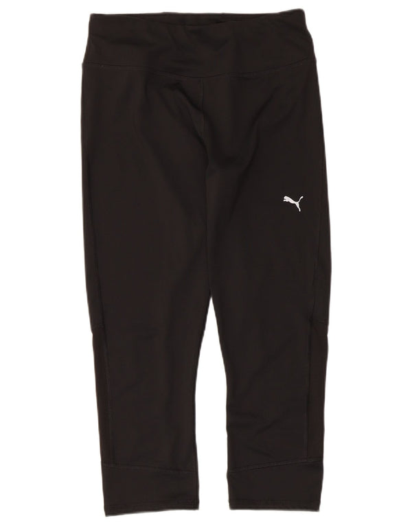 Женские леггинсы-капри Puma UK 12, средний черный полиэстер