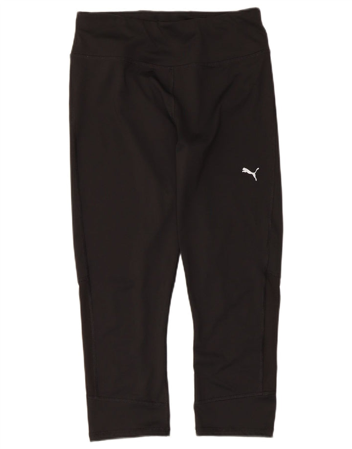 Женские леггинсы-капри Puma UK 12, средний черный полиэстер