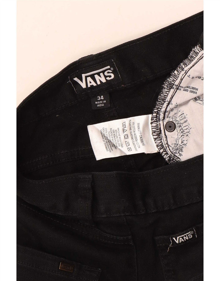 Мужские узкие джинсы Vans W34 L32, черный хлопок