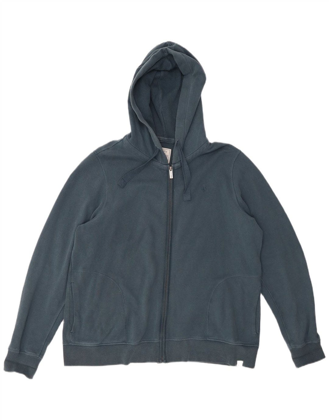 Мужской свитер с капюшоном на молнии Fat Face, большой зеленый хлопок