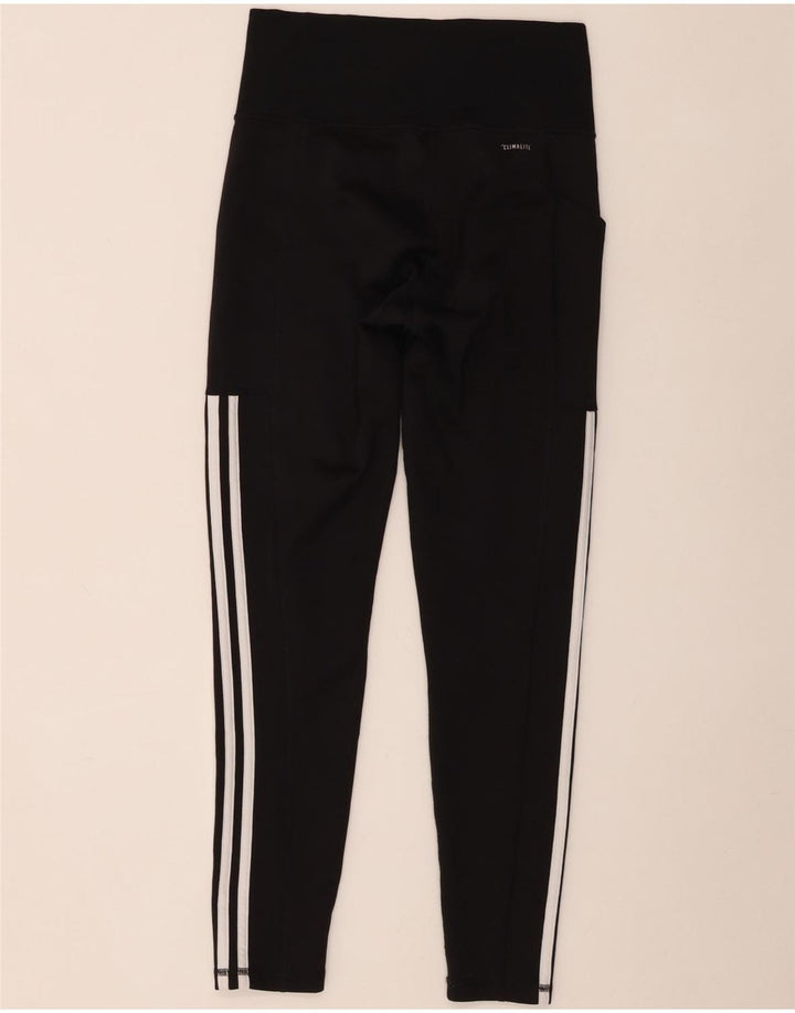 Женские леггинсы Adidas Climalite UK 8/10, маленькие черные из полиэстера