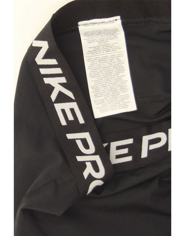 Женские леггинсы с рисунком Nike UK 14, большие черные полиэстер