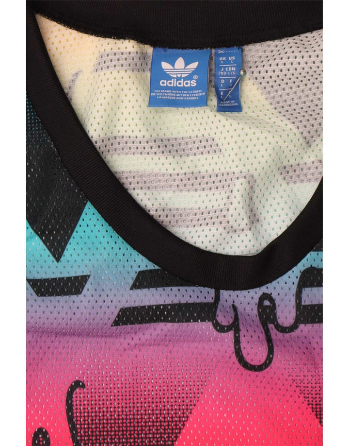 Мужской жилет Adidas с абстрактным узором, большой разноцветный полиэстер