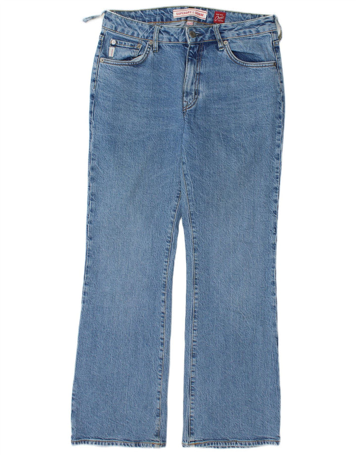 Женские джинсы Bootcut Superdry W30 L30 синие, хлопок