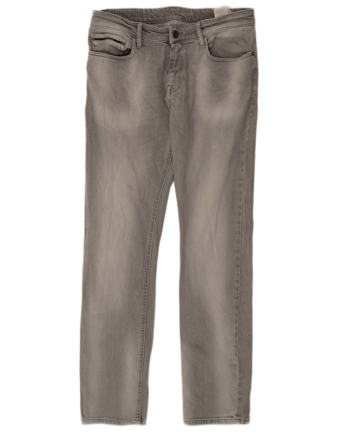 Мужские узкие джинсы Calvin Klein W32 L32, серый хлопок