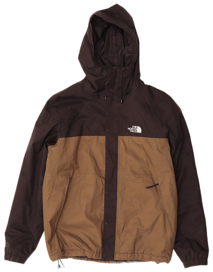 Мужская ветровка The North Face UK 38, средний черный цвет с цветными блоками