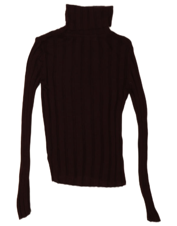 Женская блузка с высоким воротником Zara Top UK 10, маленький бордовый лиоцелл