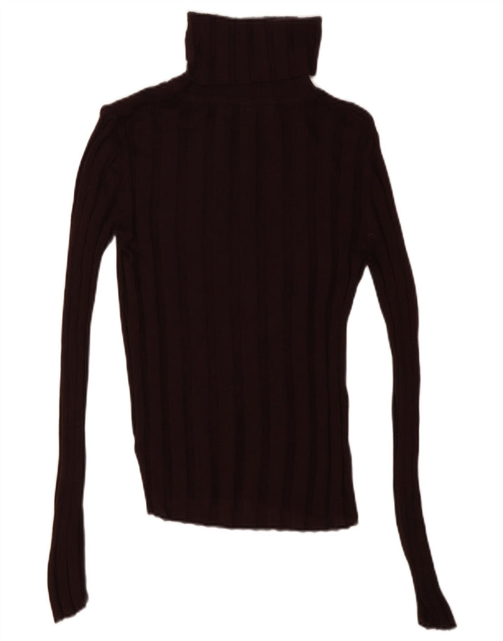 Женская блузка с высоким воротником Zara Top UK 10, маленький бордовый лиоцелл