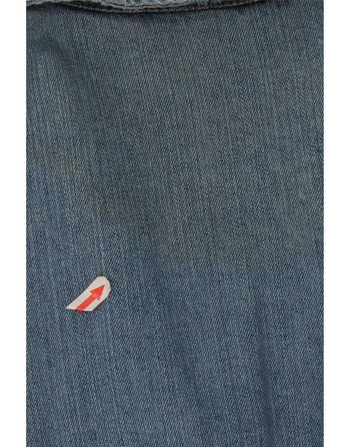 Женский джинсовый пиджак Levi's на 3 пуговицах, Великобритания 16, большой синий хлопок