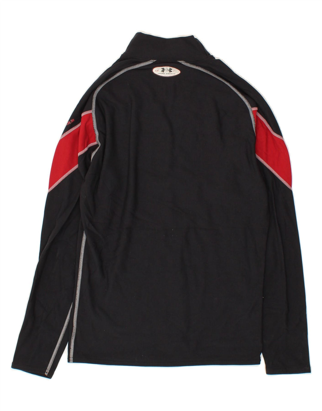 UNDER ARMOUR Womens Top Long Sleeve UK 14 Large Black Colourblock Vintage Under Armour and Second-Hand Under Armour from Messina Hembry 