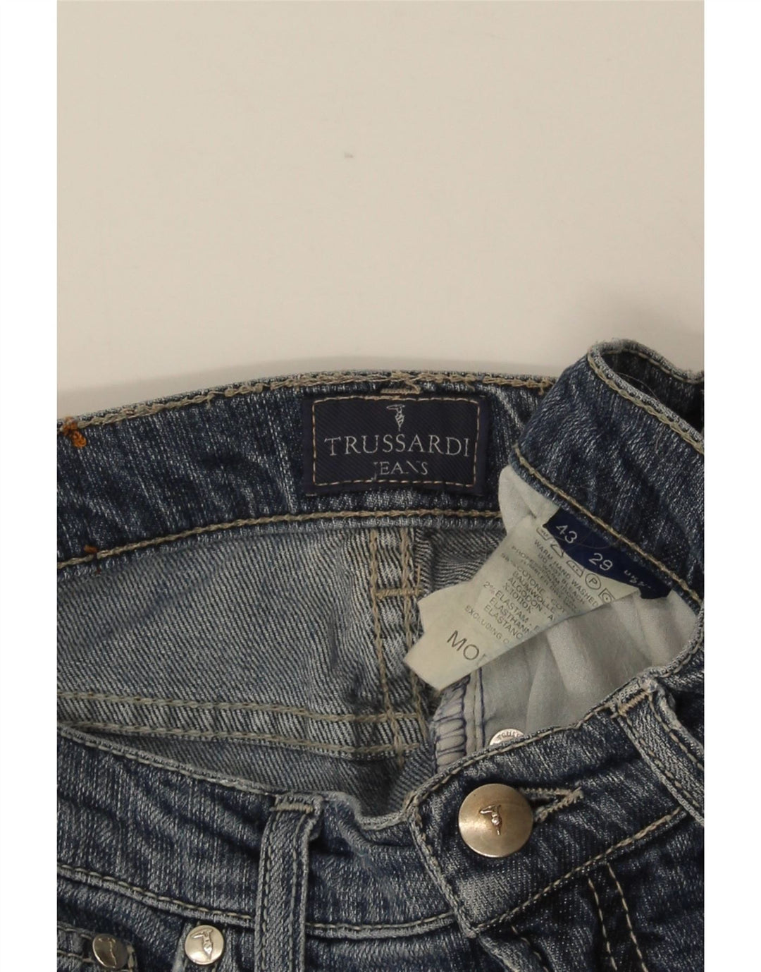 TRUSSARDI Женские джинсы Bootcut W27 L29 Синие, хлопок
