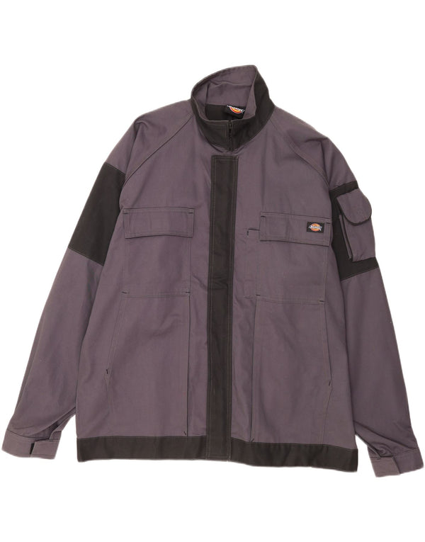 Мужская куртка Dickies UK 46 3XL, серая, хлопок с цветными блоками