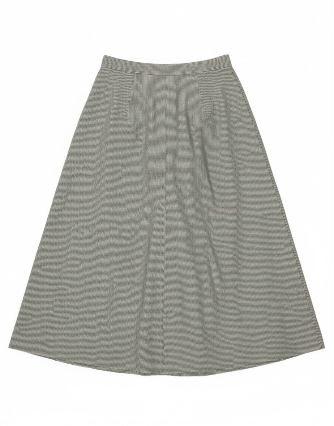 Винтажная женская расклешенная юбка IT 46, большая W30, полиэстер в зеленую полоску