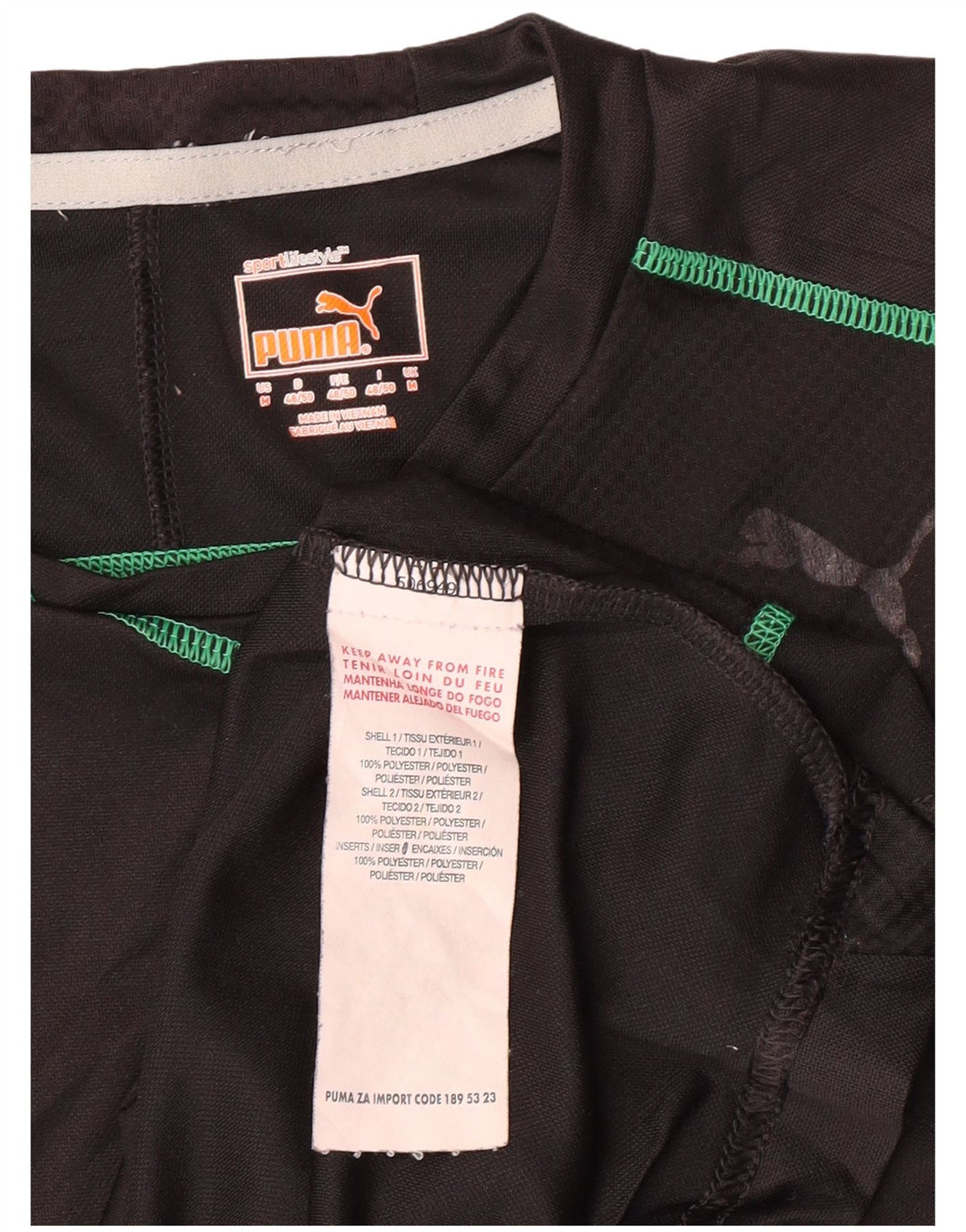 Мужская футболка PUMA Top Medium Black из полиэстера