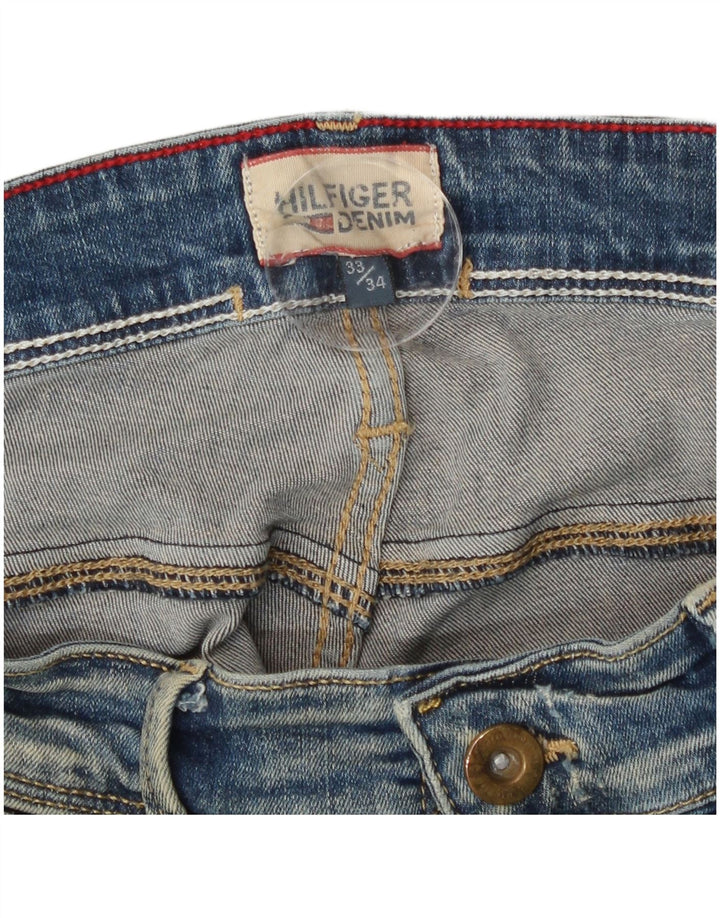 Женские узкие джинсы Tommy Hilfiger W33 L29, синие, хлопок