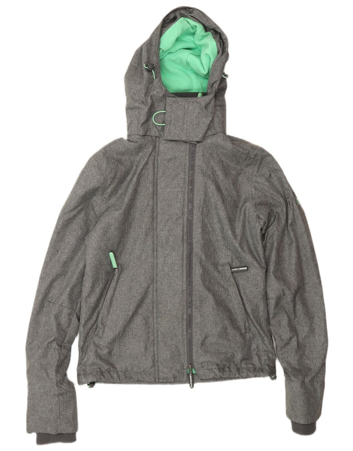 SUPERDRY Женская ветровка с рисунком The Windcheater UK 8, маленькая серая