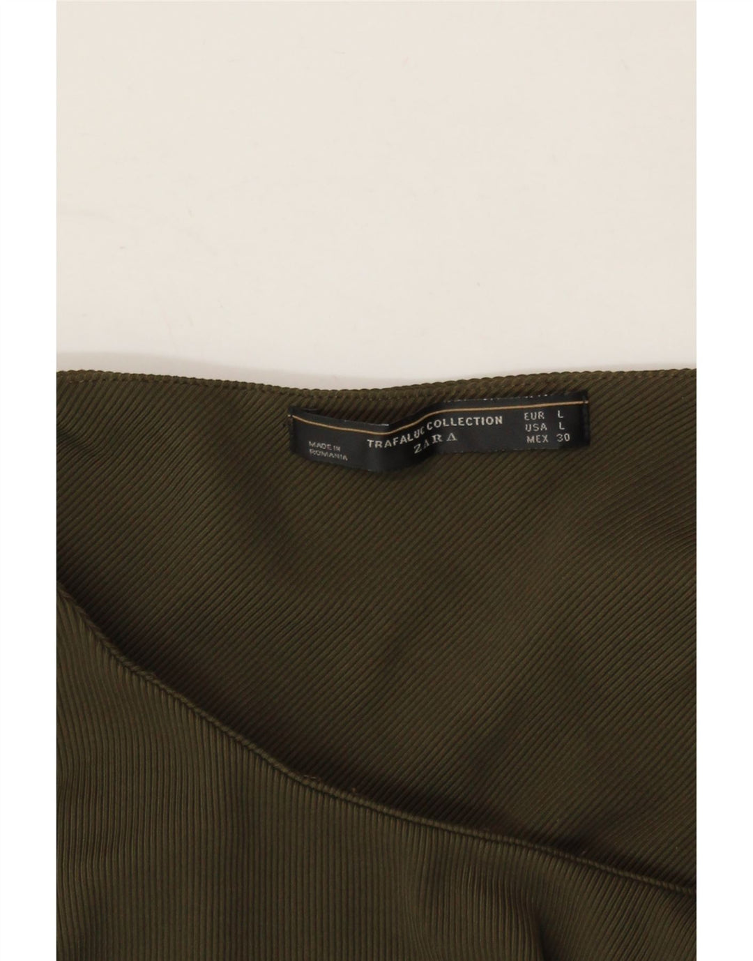 ZARA Womens Bodycon Dress UK 14 Large Khaki Vintage Zara and Second-Hand Zara from Messina Hembry 