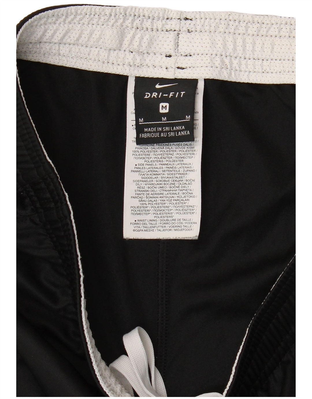 Мужские спортивные шорты Nike Dri Fit, средний черный полиэстер