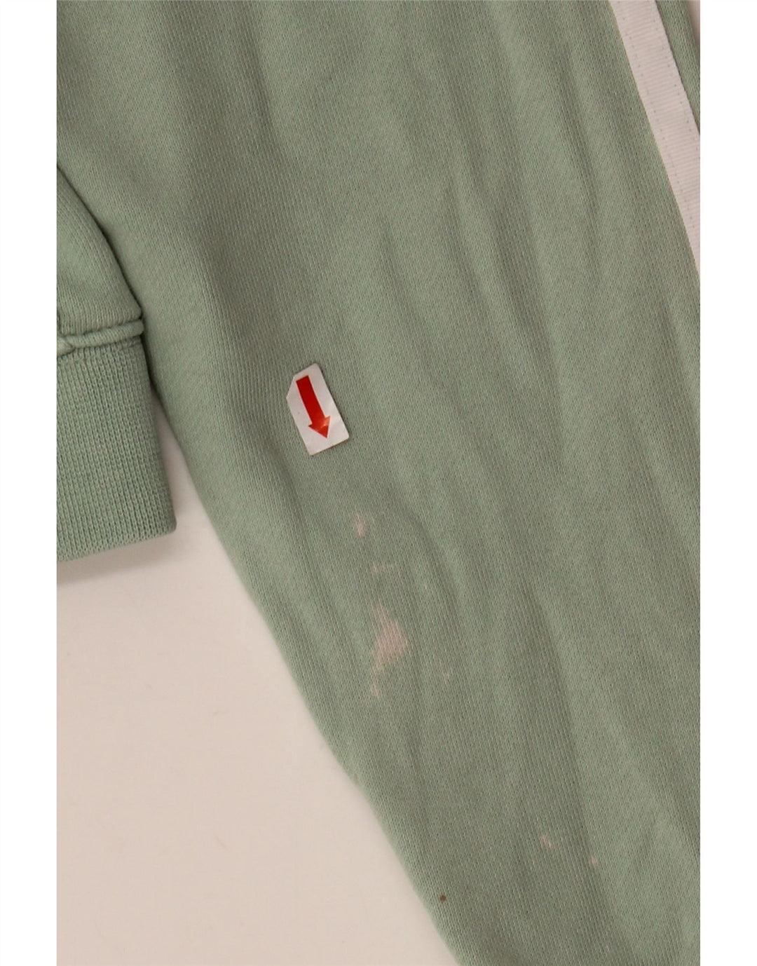 ADIDAS Женский укороченный джемпер с капюшоном оверсайз UK 8, маленький зеленый хлопок