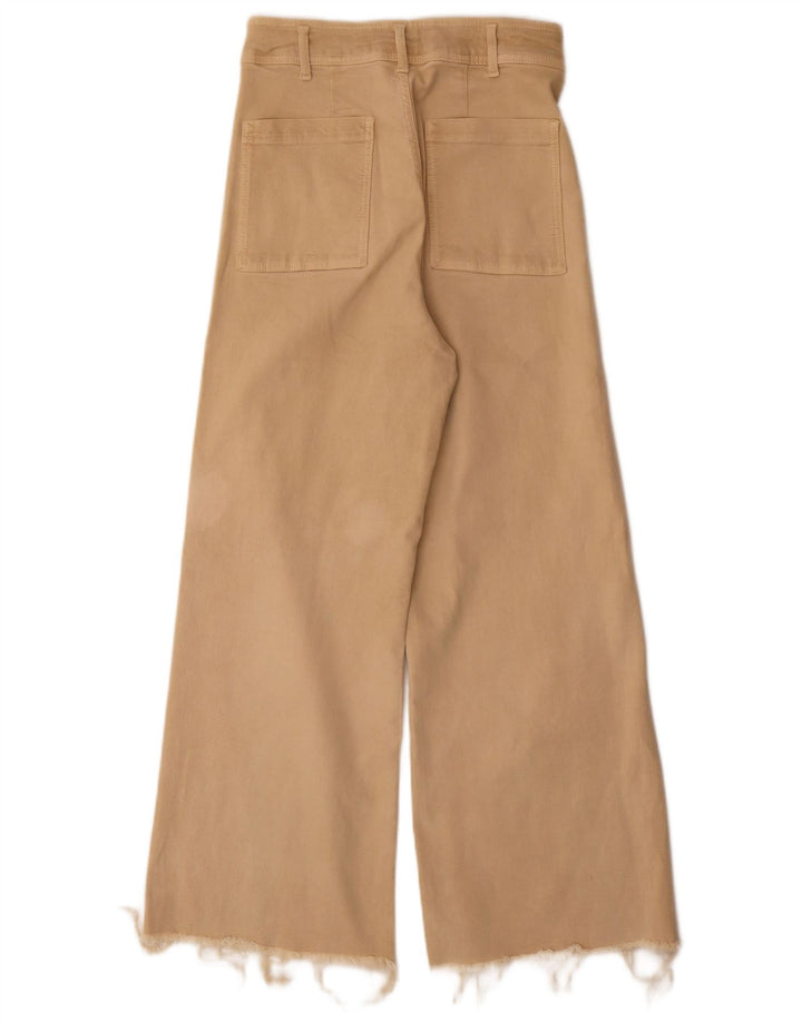 Женские широкие джинсы Zara EU 40 Medium W30 L31 Бежевые