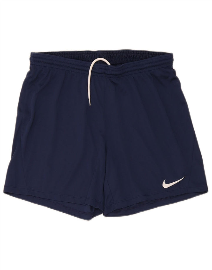 Мужские спортивные шорты Nike Dri Fit среднего размера, темно-синий, полиэстер