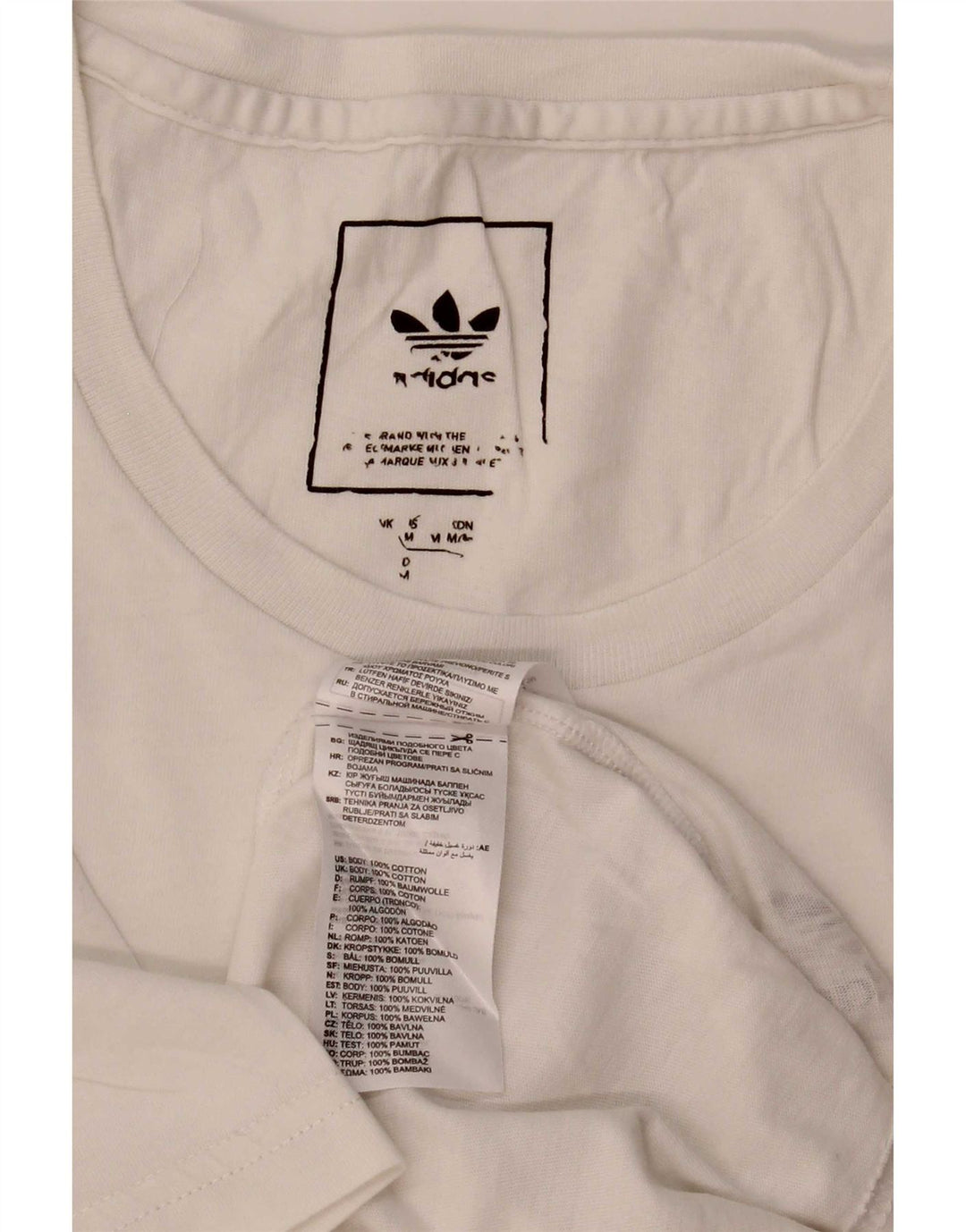 Мужская футболка Adidas Top Medium White Cotton